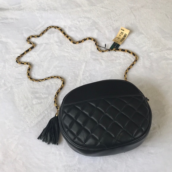 Charter Club Handbags - Retro Charter Club Black Faux Leather Purse